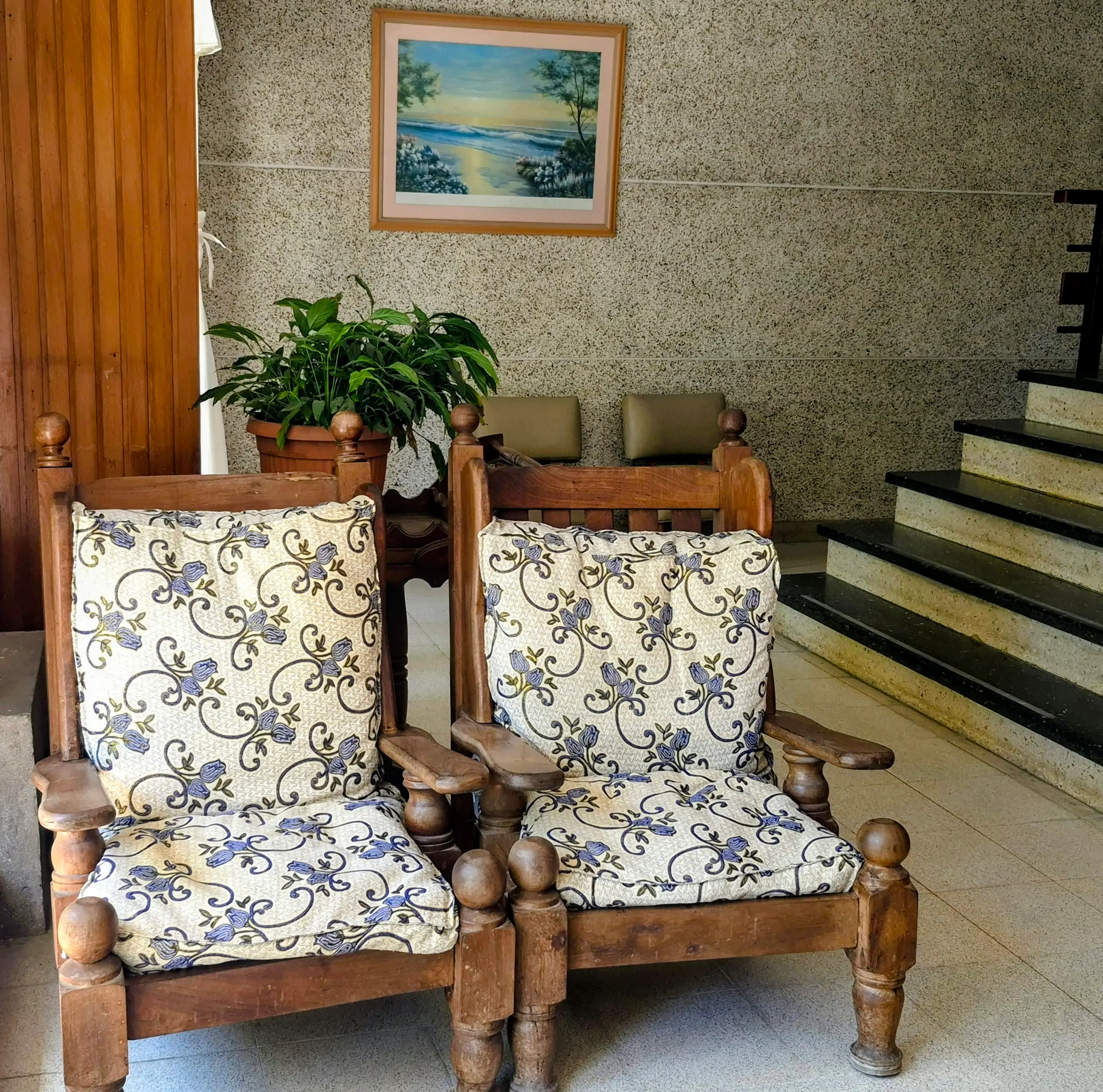 Recepción del Hotel Océano - vista del lobby